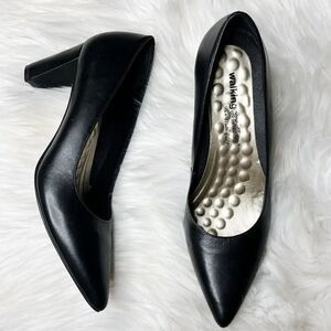 Walking Cradles Samantha Leather Pointed Pumps Black Size 10